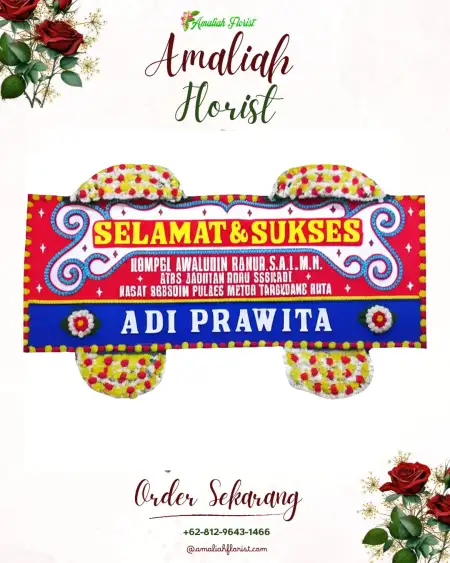 Papan Bunga Ucapan Selamat Gaden
